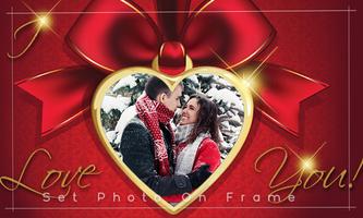 Love photo frame , Romantic photo frame پوسٹر