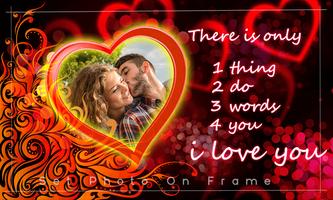 Love photo frame , Romantic photo frame capture d'écran 3