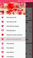 Dirty Questions to ask your love poster