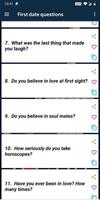 First Date Questions تصوير الشاشة 1