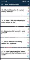 First Date Questions تصوير الشاشة 2