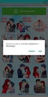 Love story stickers for whatsapp -alyelkilany apps capture d'écran 1