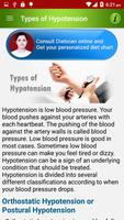 Low BP Hypotension Diet Low Blood Pressure Foods screenshot 1