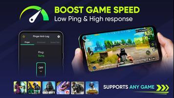 Lower Gaming Ping Lag remover পোস্টার