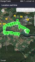 Localisation GPS - position en temps réel map Affiche