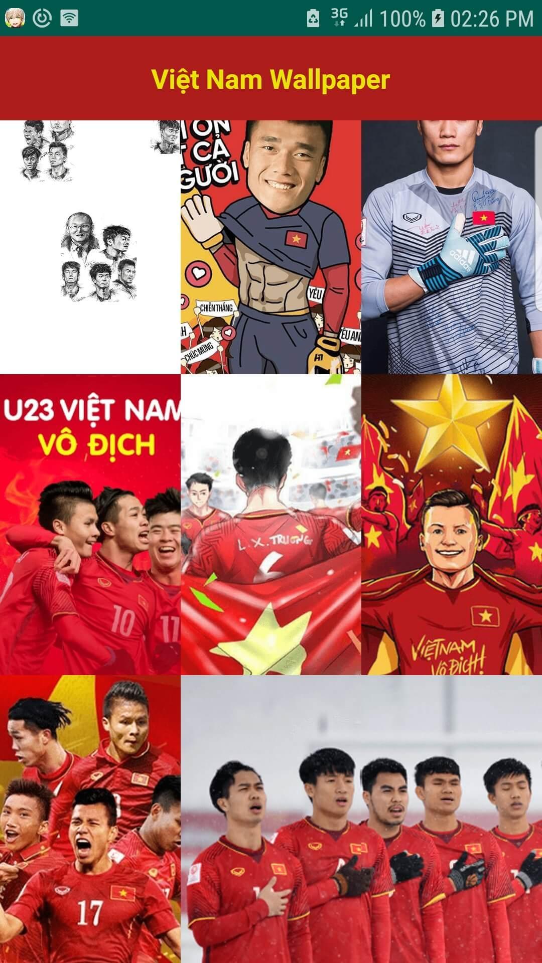 APK về Việt Nam vô địch là ứng dụng yêu thích của người hâm mộ bóng đá. Cùng với đó là những hình nền bóng đá đẹp mắt và chất lượng cao để trang trí cho điện thoại của bạn. Hãy tải về ngay hôm nay để đón chào chiến thắng lịch sử của đội tuyển Việt Nam.