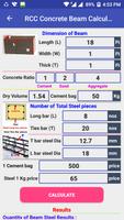 RCC Concrete Beam Calculator capture d'écran 3