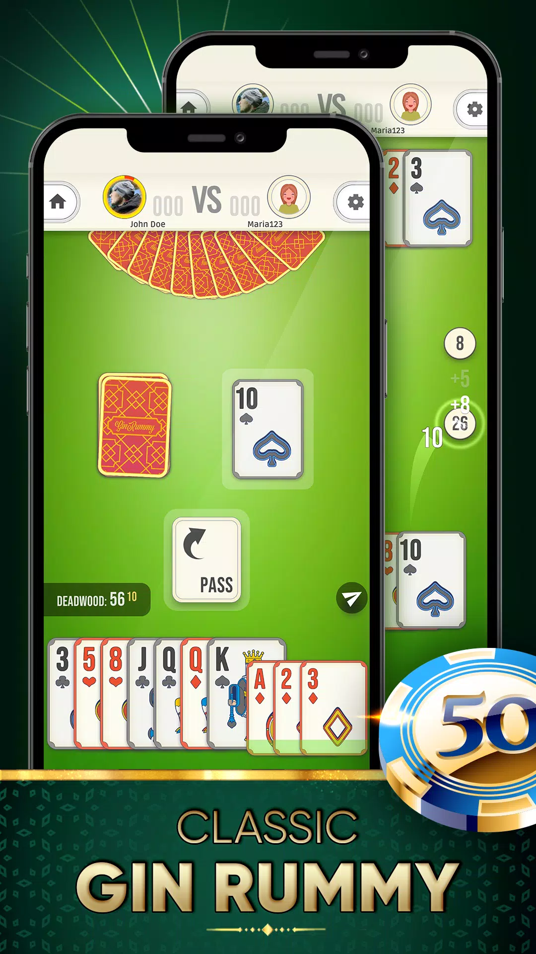 Gin Rummy  Play it online