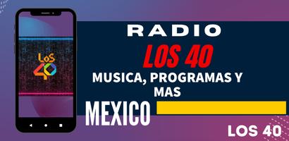 Los 40 México -Radio poster