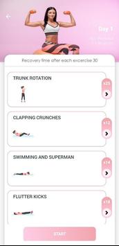 Women Abs Workout 30 Day Fitness: Home Workouts screenshot 1