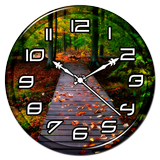 Autumn Clock Live Wallpaper icône
