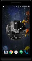Black Clock Live Wallpaper capture d'écran 3