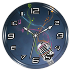 Music Clock Live Wallpaper आइकन
