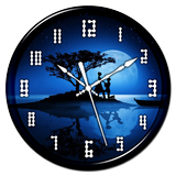 Night Clock Live Wallpaper أيقونة