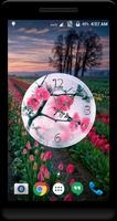 Spring Flower Clock Live WP 截图 3