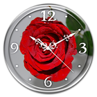 Rose Clock Live Wallpaper icono