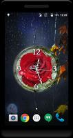 Rose Clock Live Wallpaper تصوير الشاشة 1