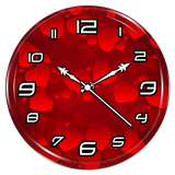 Red Clock Live Wallpaper иконка