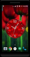 Red Clock Live Wallpaper Poster