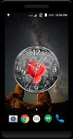 Red Poppy Clock Live Wallpaper screenshot 1