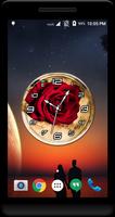 Red Rose Clock Live Wallpaper 海报