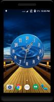 Water Drops Clock Live WP постер