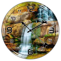 Waterfall Clock Live Wallpaper APK Herunterladen