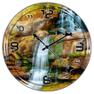 Waterfall Clock Live Wallpaper