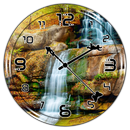 Waterfall Clock Live Wallpaper APK