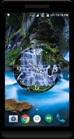 Waterfall Clock Live Wallpaper पोस्टर