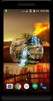 Waterfall Clock Live Wallpaper स्क्रीनशॉट 3