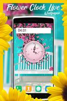 Flower Clock Live Wallpaper Affiche