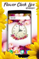 Flower Clock Live Wallpaper ảnh chụp màn hình 1