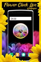 Flower Clock Live Wallpaper capture d'écran 2