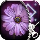 Flowers Zipper Lock Screen icône