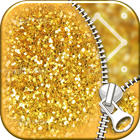 Icona Glitter Zipper Lock Screen