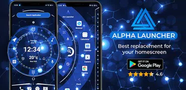 Alpha Hybrid Launcher 4D Desig