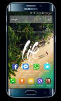 Launcher Samsung Galaxy J6 The الملصق