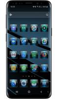 Theme Launcher - Dusk Blue ảnh chụp màn hình 1