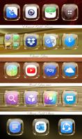 Theme Launcher - Glass Gold Affiche