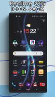 Realme c55 launcher, theme الملصق