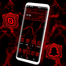 Red Electric Wave Launcher Theme APK