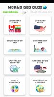 World Quiz Game - Flags Maps Currency Geography Affiche