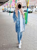 Innovative Hijab with Jeans poster