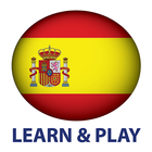 Learn and play. Spanish + icon