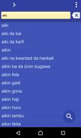 Hausa Malay dictionary Affiche