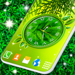 ”Forest Leaves Clock Wallpaper