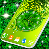 Forest Leaves Clock Wallpaper biểu tượng