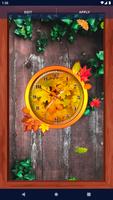 Forest Leaves Clock Wallpaper syot layar 2