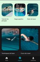Cours de natation app Affiche